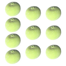 10pcs Realistic Green Plum Artificial Foams Fruits Easy to-blue