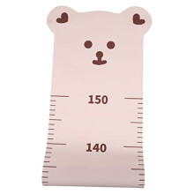 Height Measurement Wall Decal Bear Kids Room Fabric Material Clear Measurement 1 Piece Nursery Wall Decoration