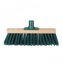 Garden Broom 30 cm Wood and Plastic Sweeping Brush Patio Driveway Path Cleaning Tool Outdoor Use - Broom Head Only