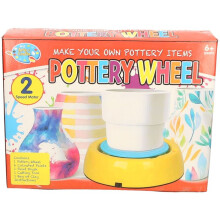 Pottery Wheel Toy Set Creative Clay Modelling Activity Kit for Kids Aged 6 Plus Arts and Crafts Gift for Children