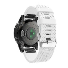 (White) Quick Release 20mm Silicone Wrist Band Watchband Strap for  Fenix 5S
