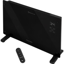 Russell Hobbs Glass Panel Heater With Remote Control 2000W - Black