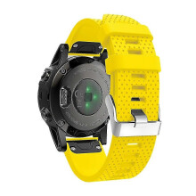 (Yellow) Quick Release 20mm Silicone Wrist Band Watchband Strap for  Fenix 5S