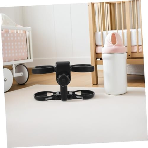 Stroller Cup Holder, Foldable & Sturdy Drink Bottle Holder Compatible with Strollers, Wheelchairs, Walkers, Multi-Functional Beverage Caddy 2