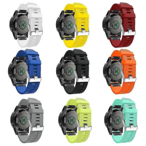 (Light Green)Quick Release 20mm Silicone Wrist Band Watchband Strap for  Fenix 5S 2