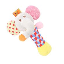 (elephant) Baby Rattle with Jingle Bells, Soothing Toy for Infants, Early Learning Sensory Toy for Toddler Development, Newborn Gift