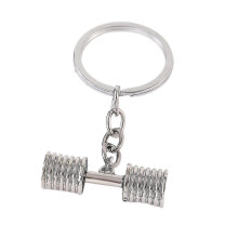 Dumbbell Keychain, Fitness Gym Keyring, Novelty Charm Pendant Gift for Dad Husband Or Boyfriend