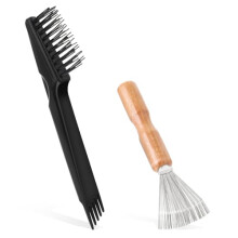 (Schwarz) Molain 2 Pack Brush Cleaner, Hair Brush Cleaner Tool for Removing Hair from Combs Brushes Bath Mats Carpets