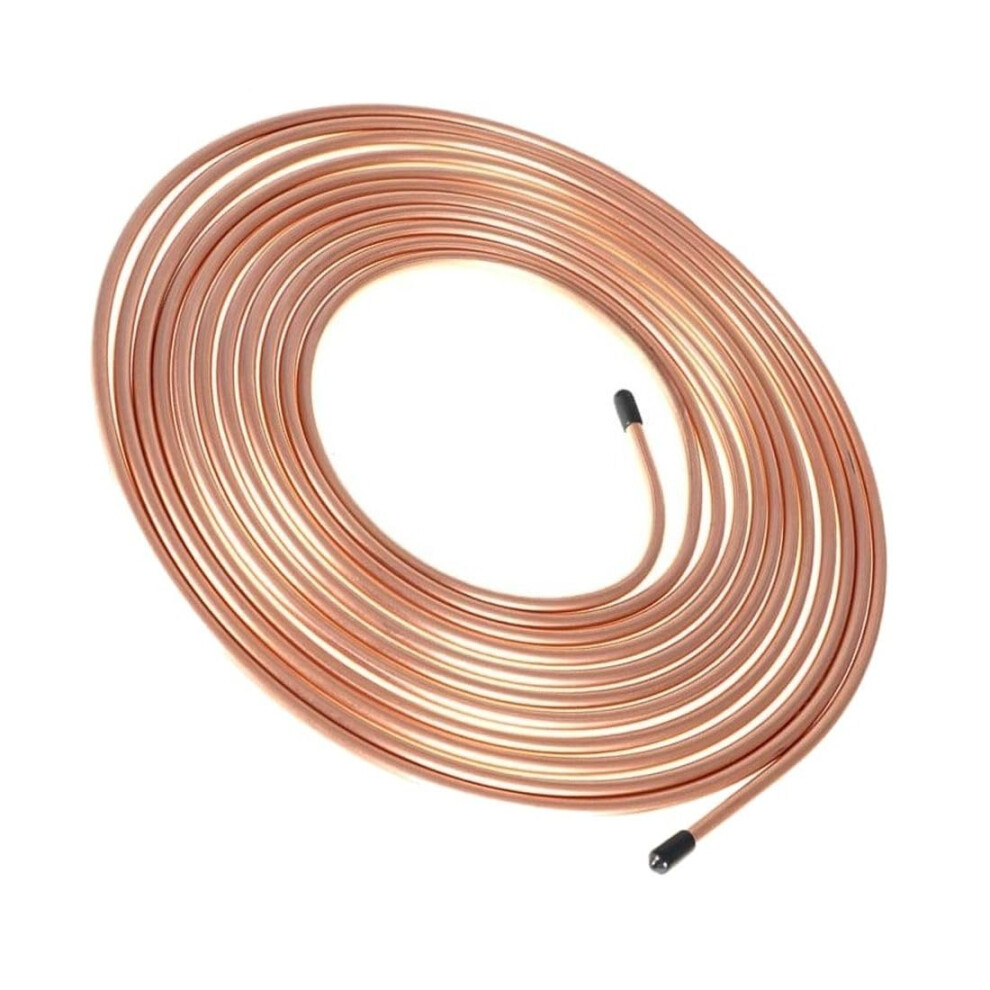 1/4 Inch Copper Coated Steel Brake Line Tubing 25Ft Roll Corrosion Resistant For Classic Buick Chevrolet 9199774712057