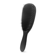 (Schwarz) Flintronic Detangling Brush, Two-Tier Bristles Massage Hair Brush, Gently Reduces Hair Breakage & Pulling, Ergonomic Handle, Black
