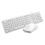 (White) 1 Set 1900 Wired Keyboard Punk Round Cap Mute Portable Computer USB Gaming Mouse for Desktop 1