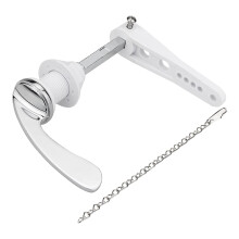 Toilet Tank Flush Lever with Alloy Finish Handle Wrench Fits Most Water Tanks Bathroom Accessory