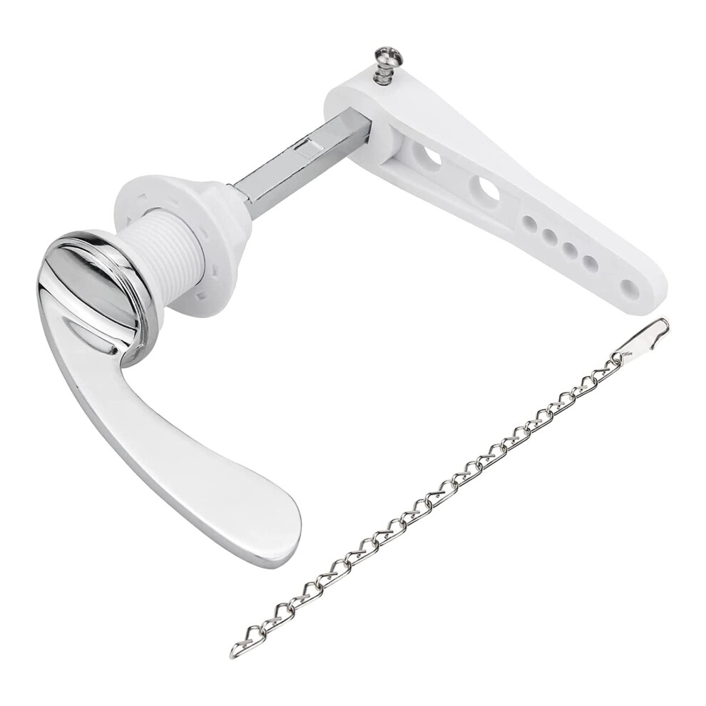 Toilet Tank Flush Lever With Alloy Finish Handle Wrench Fits Most Water Tanks Bathroom Accessory 9044945850307