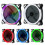 (Red) Mute RGB LED Light Cooling Fan Heat Dissipation Heatsink for Computer PC Case 2