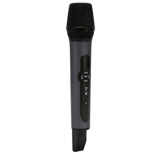Dynamic Handheld Mic With Wireless Microphones Echo Effect Treble Bass Control Multichannel Function Seamless Frequency Switching For Stage Performanc 2