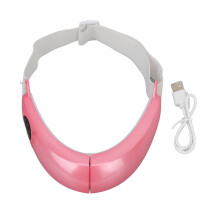 Aparelho dobrável para esculpir o rosto em formato de V com terapia de luz dupla, massageador facial recarregável via USB para definição da linha