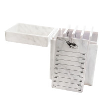 Aufbewahrungsbox für Wimpern aus Acryl, perfekter Make-up-Organizer für Beauty-Fans, mit separaten Schubladen, Kristalllaminat, 5 Fächern und