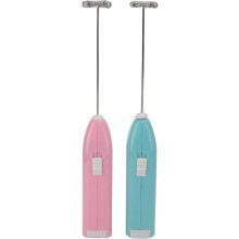 2 Pcs Mini Hand Mixer Electric Milk Frother Stainless Steel OneHand Control for Coffee and Crafts