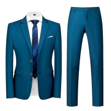 Mens Suits 3-pieces Suits Slim Four Seasons Suit Jacketpantsvest 12 Colors-navy Blue-s