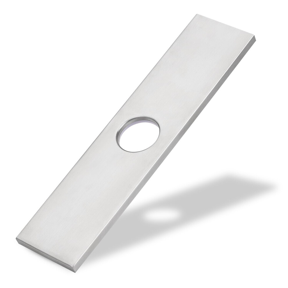 10 Inch Kitchen Sink Deck Plate Stainless Steel Square Escutcheon Covers Unused Holes 9094768958995