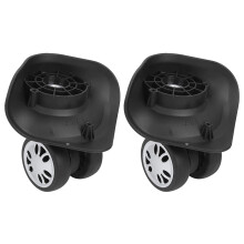 Black Suitcase Wheel Universal Replacement for Carry on Luggage Outdoor Travel