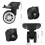 Robust Outdoor Double Wheel Drawbar Box with Secure Code Lock Large Size Grey 2