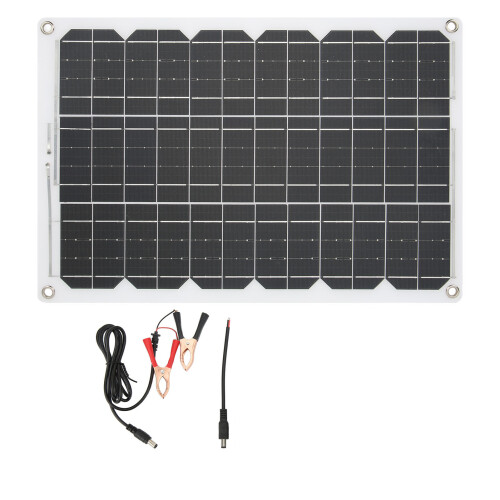 Portable Solar Panel 18W 18V, Monocrystalline High Conversion Efficiency, Smart Charge Controller, Three Stage Charging, Waterproof For Outdoor