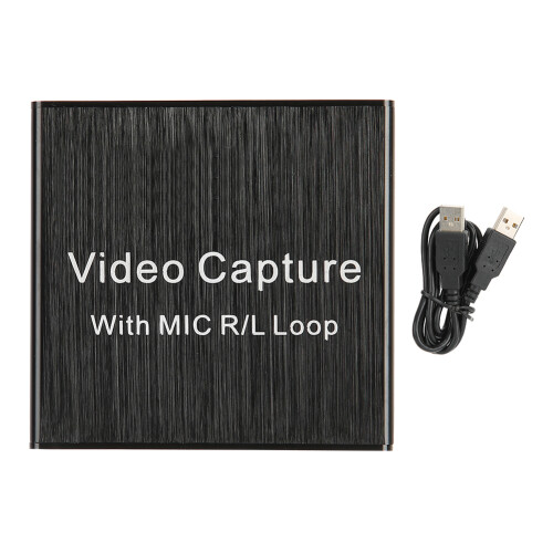 HDMI Video Capture Card USB2.0 4K Loop Support for Electronic Gear 5V 0.4A 1