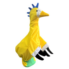 Hübsche Dinosaurier-Gänse-Kleidung, lustige-Gelb