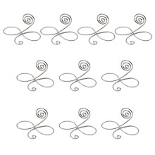 10 Stück Tischkartenhalter im Brillendesign, stilvolles-Silber
