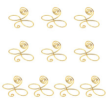 10 Stück Tischkartenhalter im Brillendesign, stilvolles-Gold