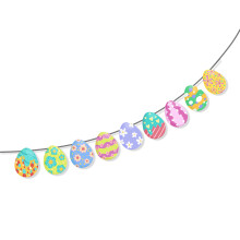 Helle Ostern-Party-Flaggen-Banner/Wirbel-Ornament für-3