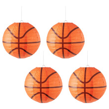 4-teilige Basketball-Laternen für Sport-Motto-Geburtstage-20CM