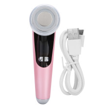Bacchetta per la cura della pelle del viso, spazzola detergente sonica per una pulizia profonda e un'esfoliazione anti-età del viso, terapia a luce