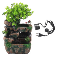 Fontaine décorative de table, cascade d'intérieur pour la méditation zen avec pompe submersible silencieuse, circulation d'eau automatique et sons