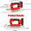 Cordless Concrete Vibrator 200W with 6Speed Adjustable Control, Handheld Cement Mortar Leveling Tool for Construction Red 4