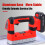 Cordless Concrete Vibrator 200W with 6Speed Adjustable Control, Handheld Cement Mortar Leveling Tool for Construction Red 3
