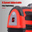 Cordless Concrete Vibrator 200W with 6Speed Adjustable Control, Handheld Cement Mortar Leveling Tool for Construction Red 2