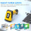 Wireless Barcode Scanner with 2.4GHz Bluetooth, 1D 2D Scan, Triple Modes, Long Battery for POS Warehouse 4