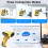 Wireless Barcode Scanner with 2.4GHz Bluetooth, 1D 2D Scan, Triple Modes, Long Battery for POS Warehouse 3
