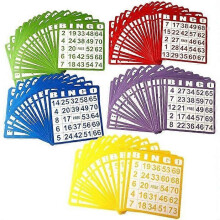(3set) 100 Bingo Game Cards - Disposable Reusable Paper Sheets for Kids Party School Classroom Family Gathering Activity Casino Trip