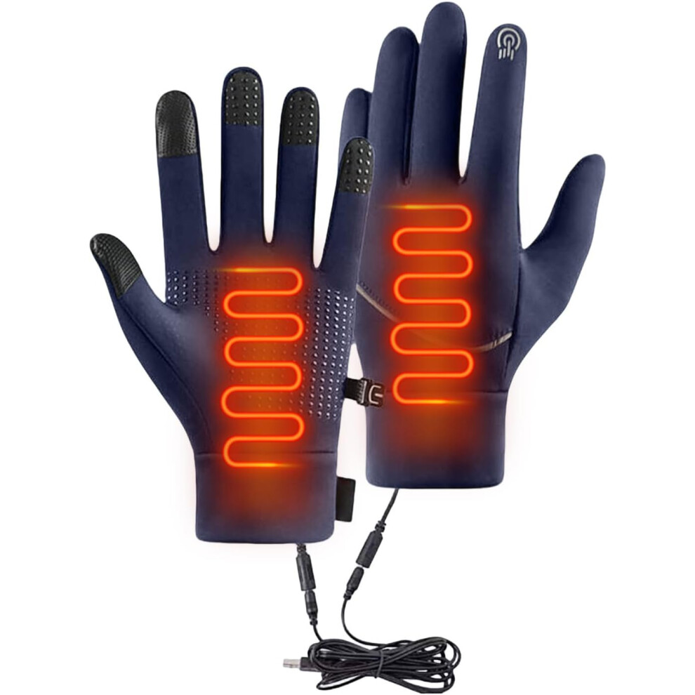 Oimg Heated Gloves For Men Women Rechargeable, Waterproof Touchscreen Winter