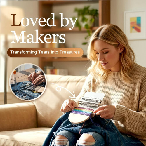 Speedweave Darning Loom Machine - Mini Mending Tool for Jeans, Socks & Clothes 1