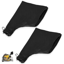 2 Pack Miter Saw Dust Bag with Zipper Closure for 255 Model, Durable Polyester Dust Collection