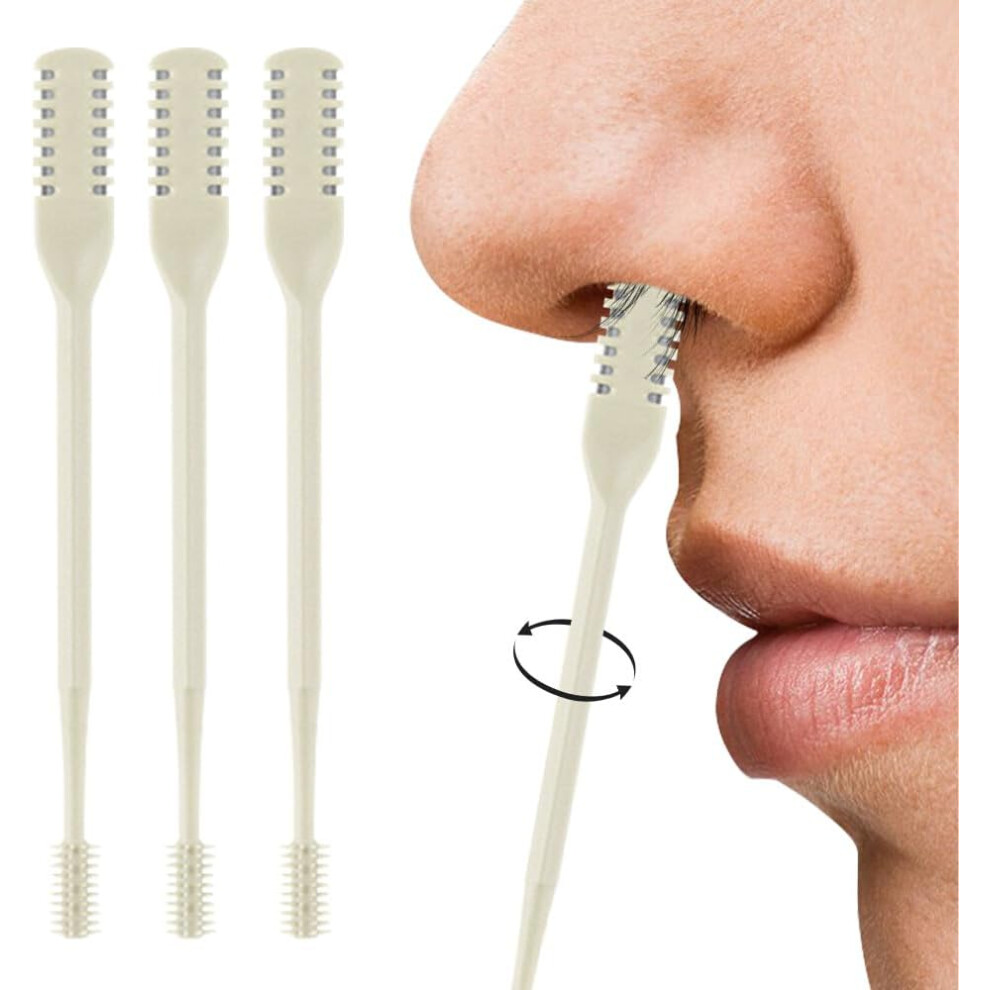 Oimg Nose Hair Trimmer For Men Women, 2-In-1 Nasal Cutter 360 Rotating Manual