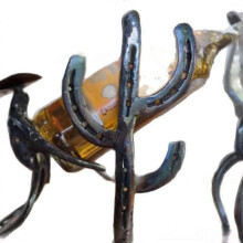 (1pcs) Wine Bottle Holder Western Cowboy and Cactus Wine Bottle Holder Wine Rack