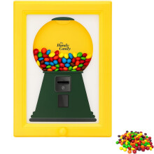 Wall Mounted Candy Dispenser Picture Frame, 2 in 1 Design for Snacks and Pet Treats