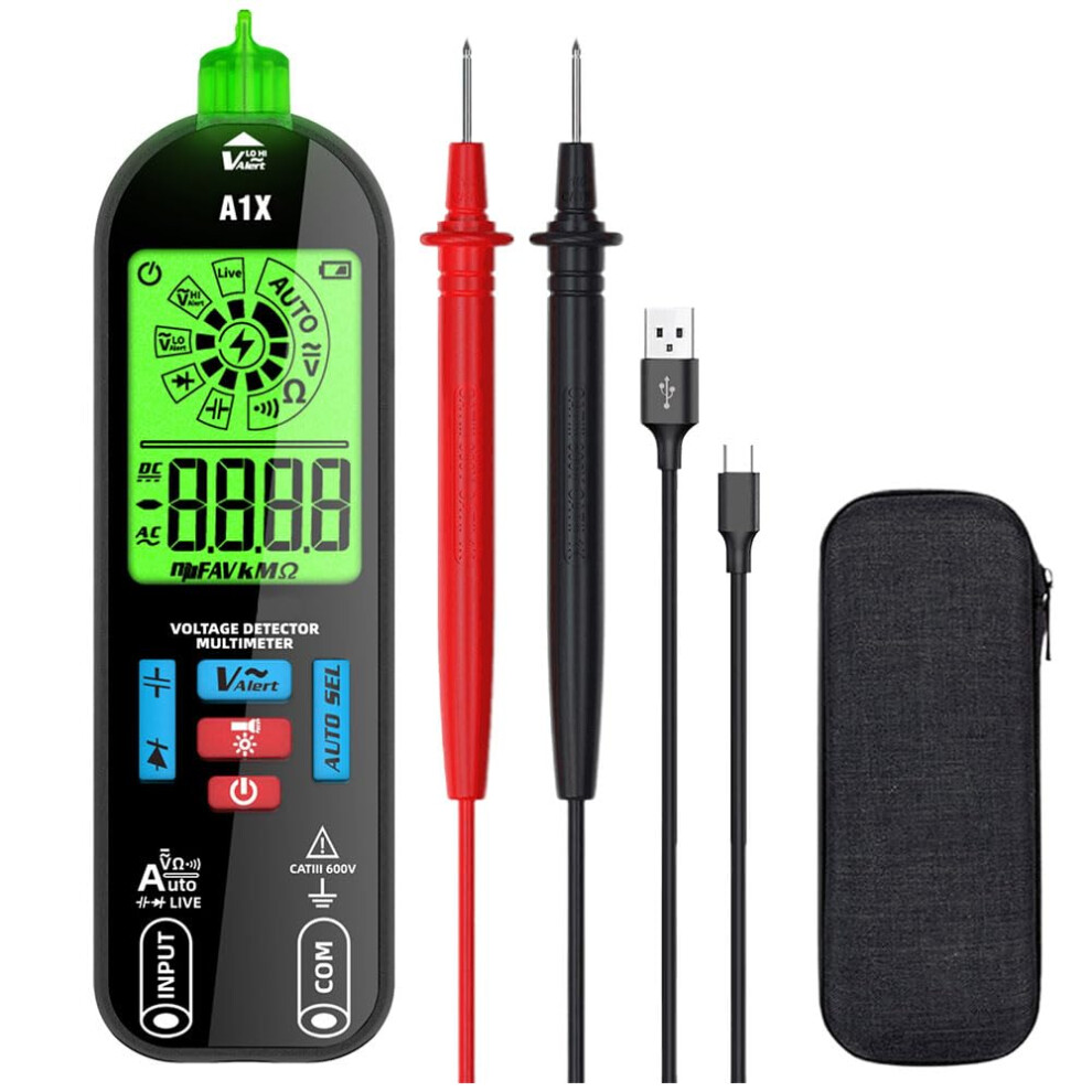 A1x Intelligent Digital Multimeter Auto Ranging - Voltage Current Conductor Tester 3233222783957