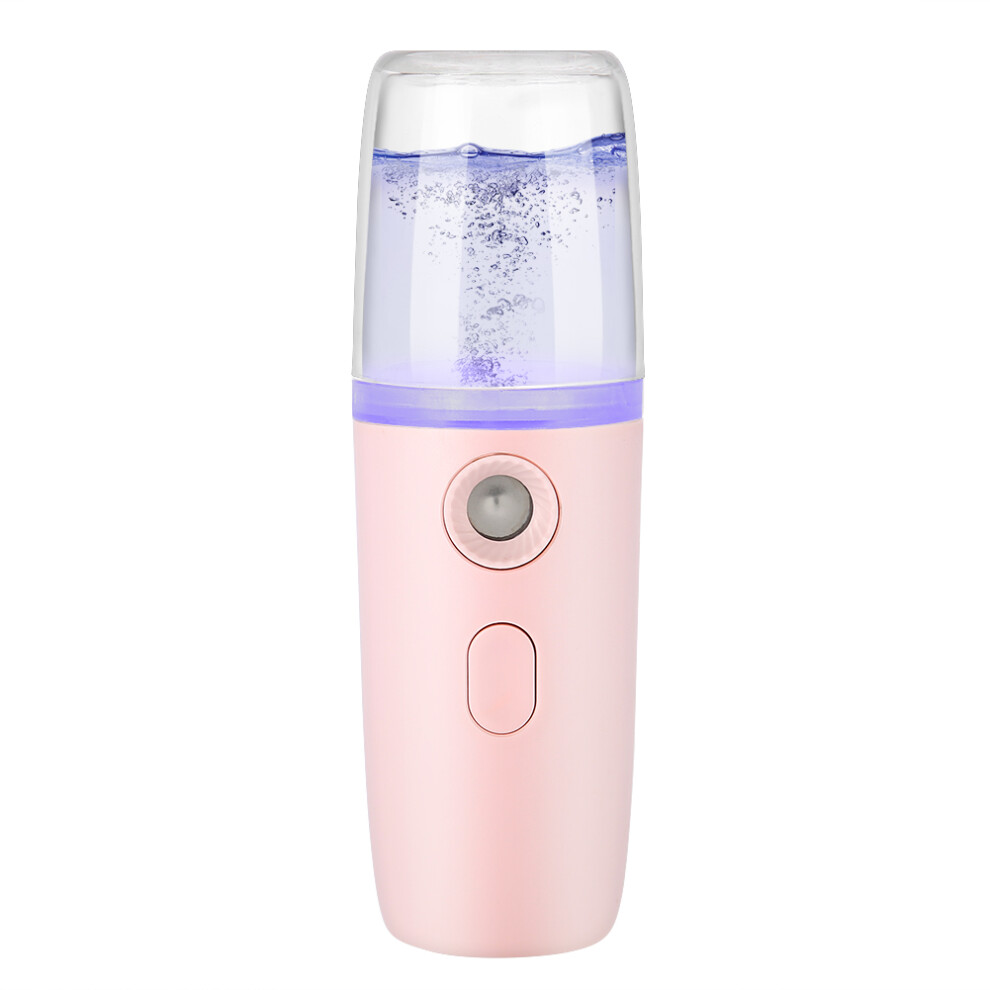 Portable Mini Face Humidifier Cool Facial Steamer Nano Mist Sprayer USB Rechargeable Moisturize and Refresh Automatic Sprayer Easy to Carry
