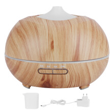 Ultrasone aromatherapie diffuser voor thuis en kantoor, 500 ml essentiële olie diffuser met 7 kleuren LED-verlichting, aromabevochtiger met grote